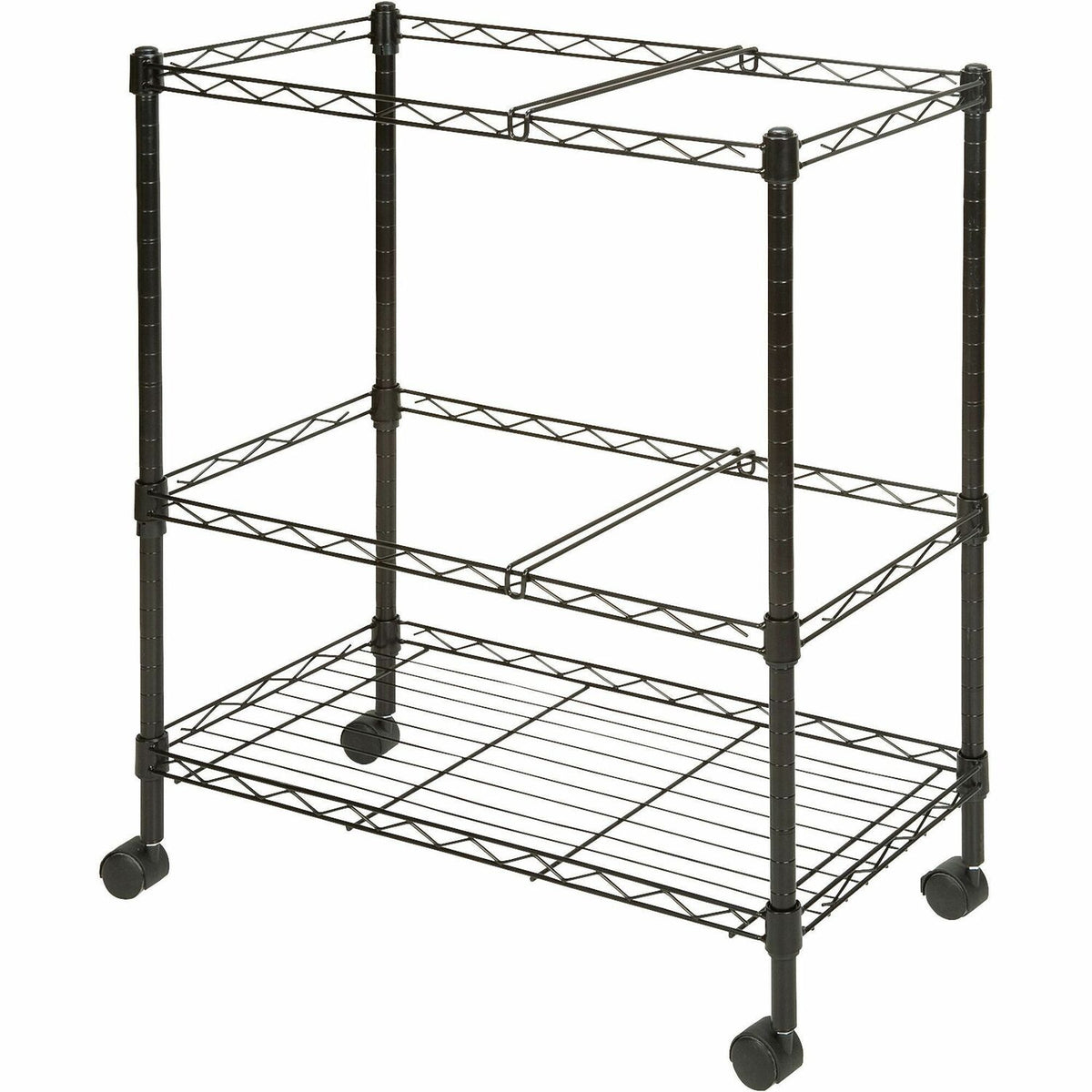 Lorell 2-Tier Wire Mobile File Cart (LLR45650)