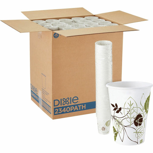 Dixie Pathways 10 oz Paper Hot Cups By GP Pro (DXE2340PATH)