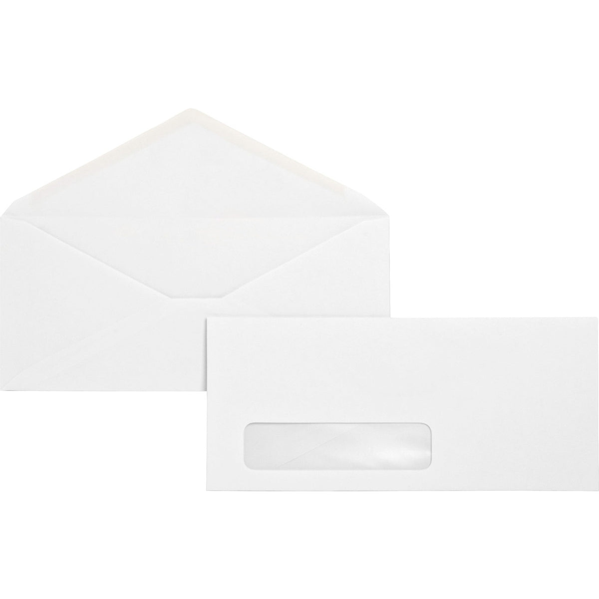 Business Source No. 10 Diagonal Seam Window Envelopes (BSN04468)