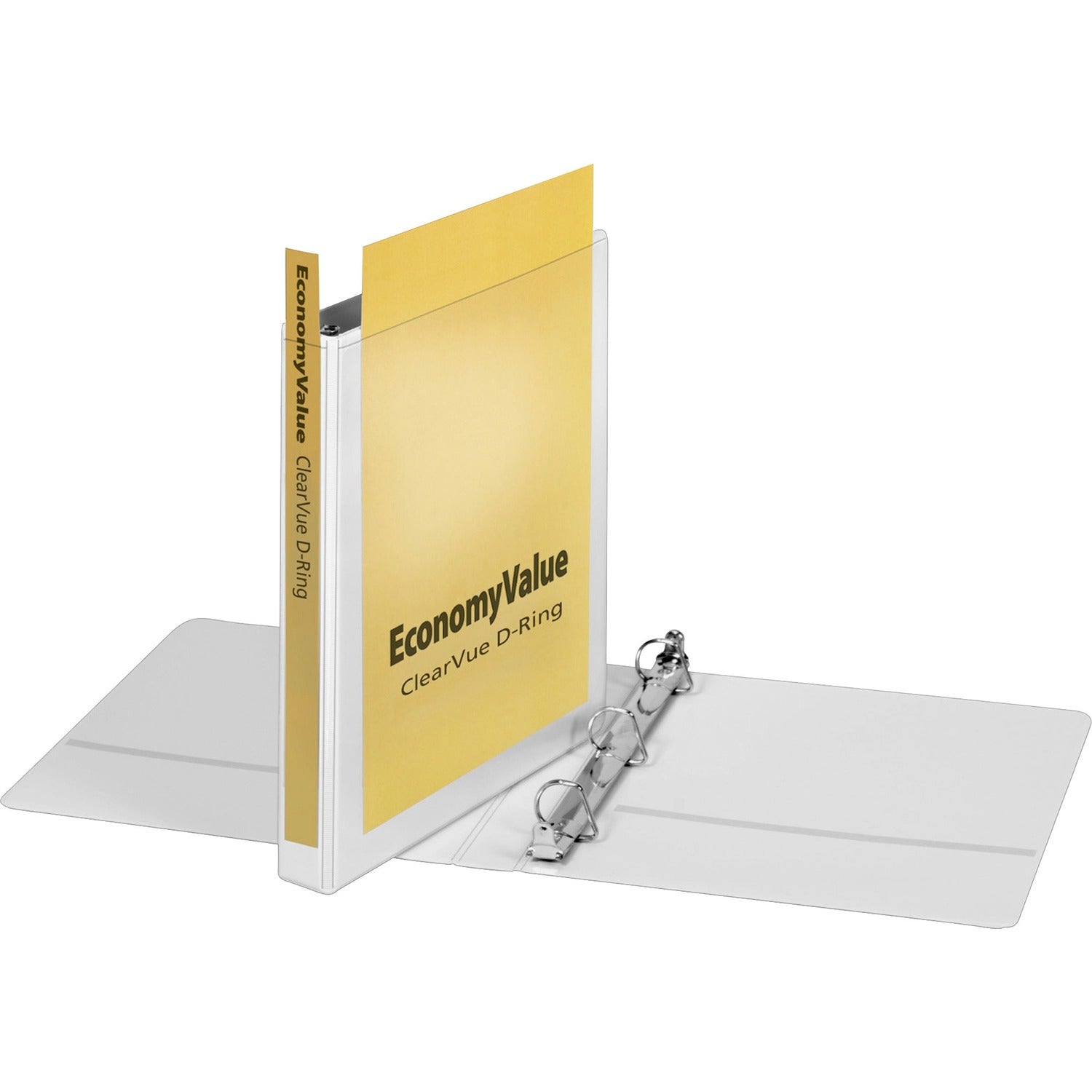 Cardinal EconomyValue ClearVue Slant-D Ring Binder (CRD90103)
