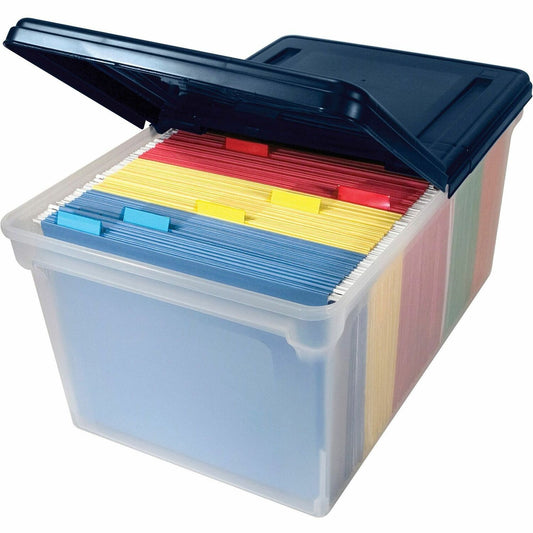 Advantus Extra-capacity File Tote with Lid (AVT55797)
