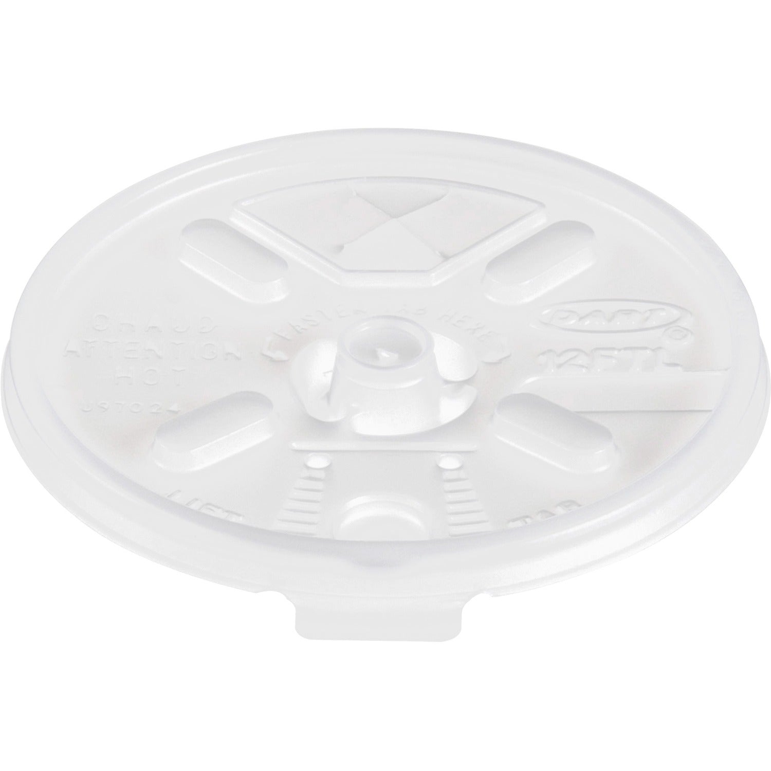 Dart Lift-n-Lock Coffee Cup Clear Lids (DCC12FTLS)
