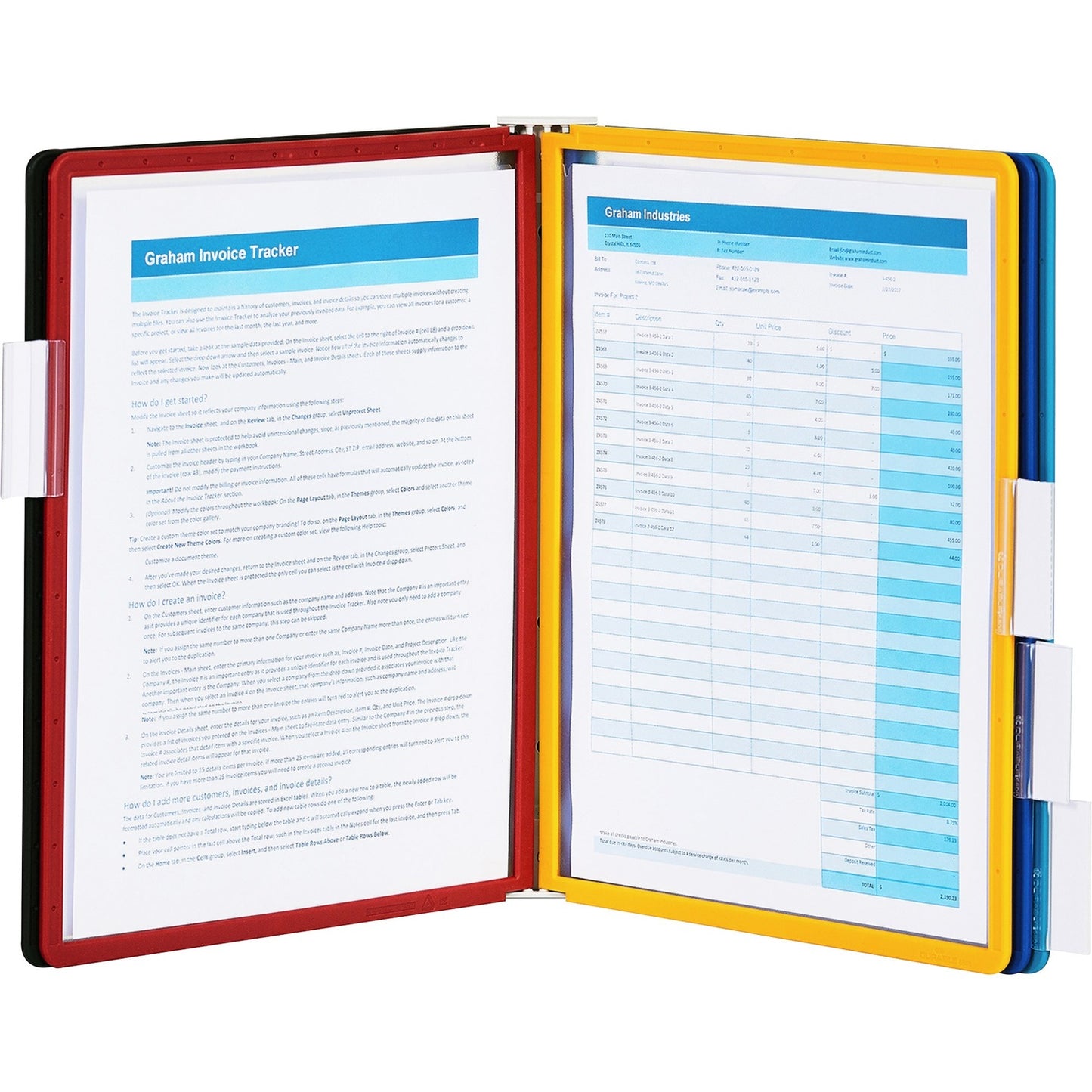 Durable SHERPA Angled Partition Wall Reference Display System (DBL555200)