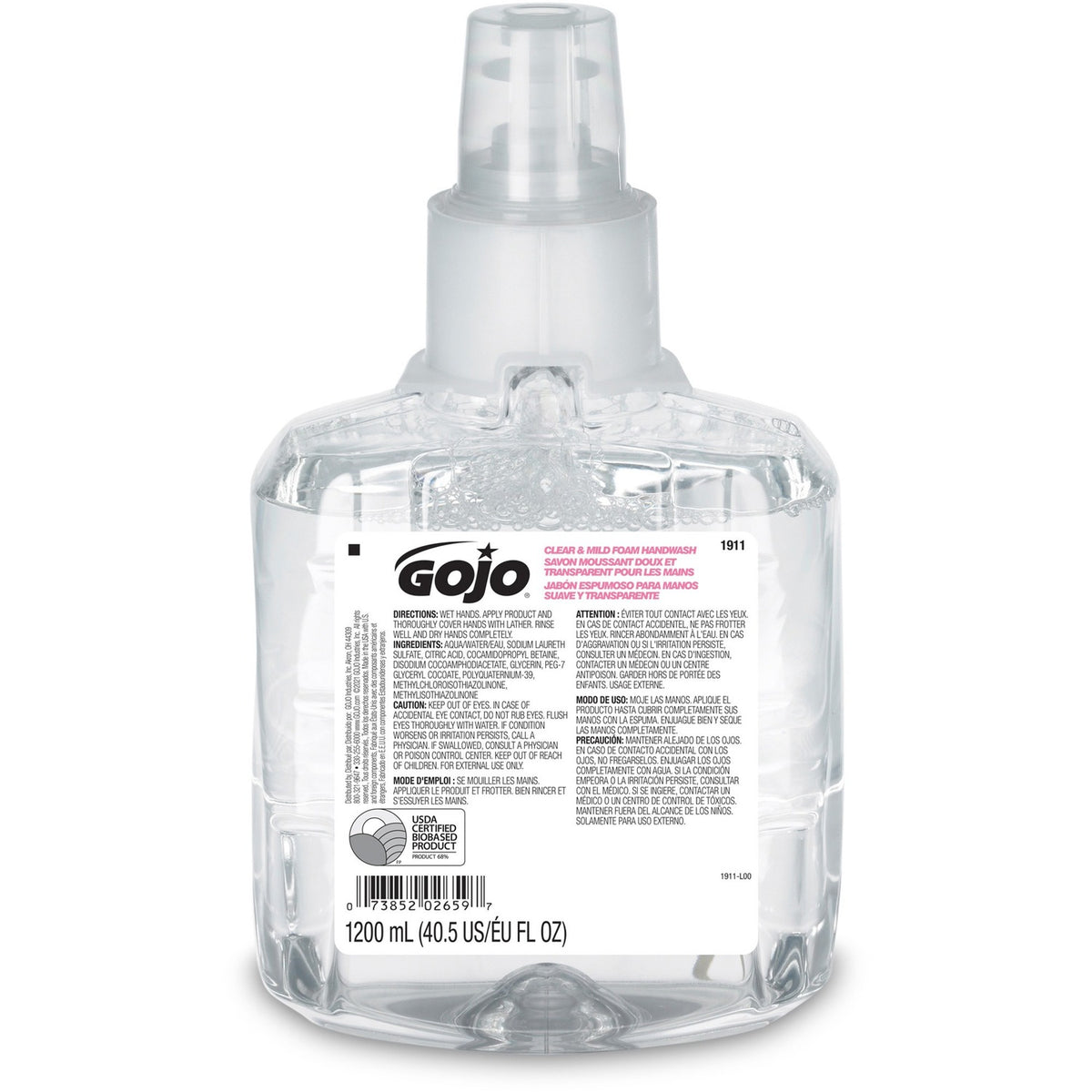 GOJO LTX-12 Clear Mild Foam Handwash Refill (GOJ191102EA)