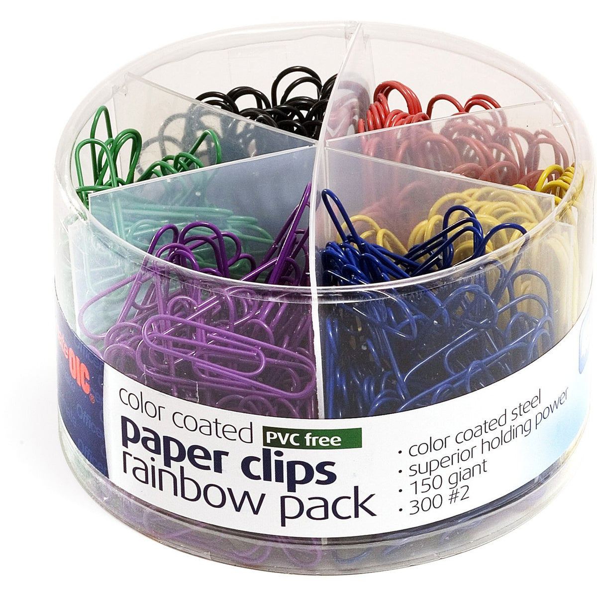 Officemate Coated Paper Clips, 450/Pack (OIC97227)