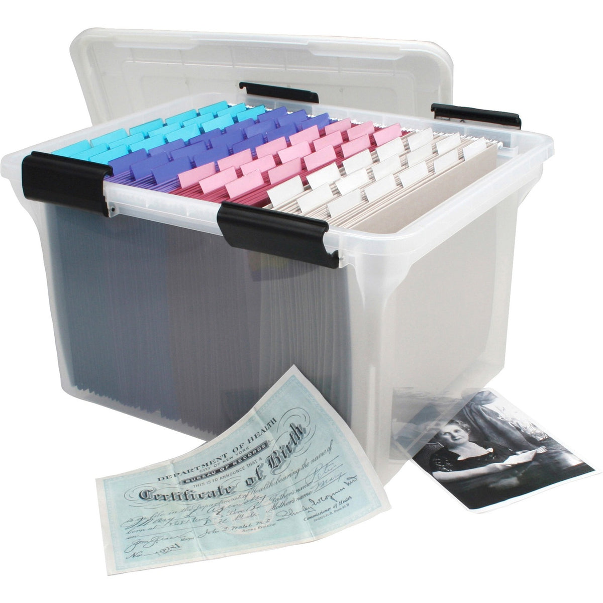 IRIS Weathertight Clear File Box (IRS110600) – Sweety Goods