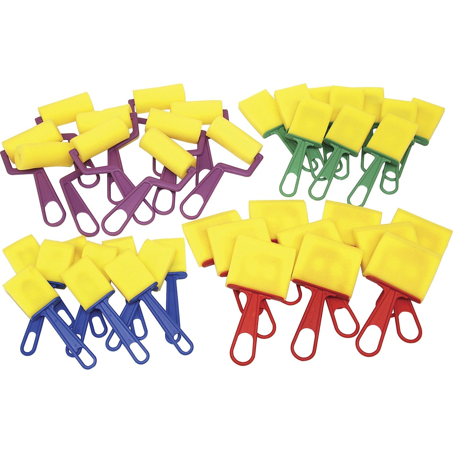 Creativity Street Foam Brushes/Rollers Classroom Pack (PAC5212)
