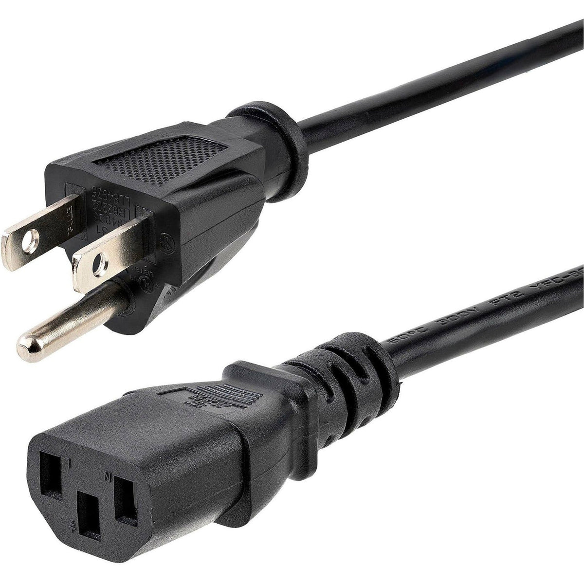 StarTech 12ft Power Cord, Nema 5-15p To C13 Cable (PXT10112)