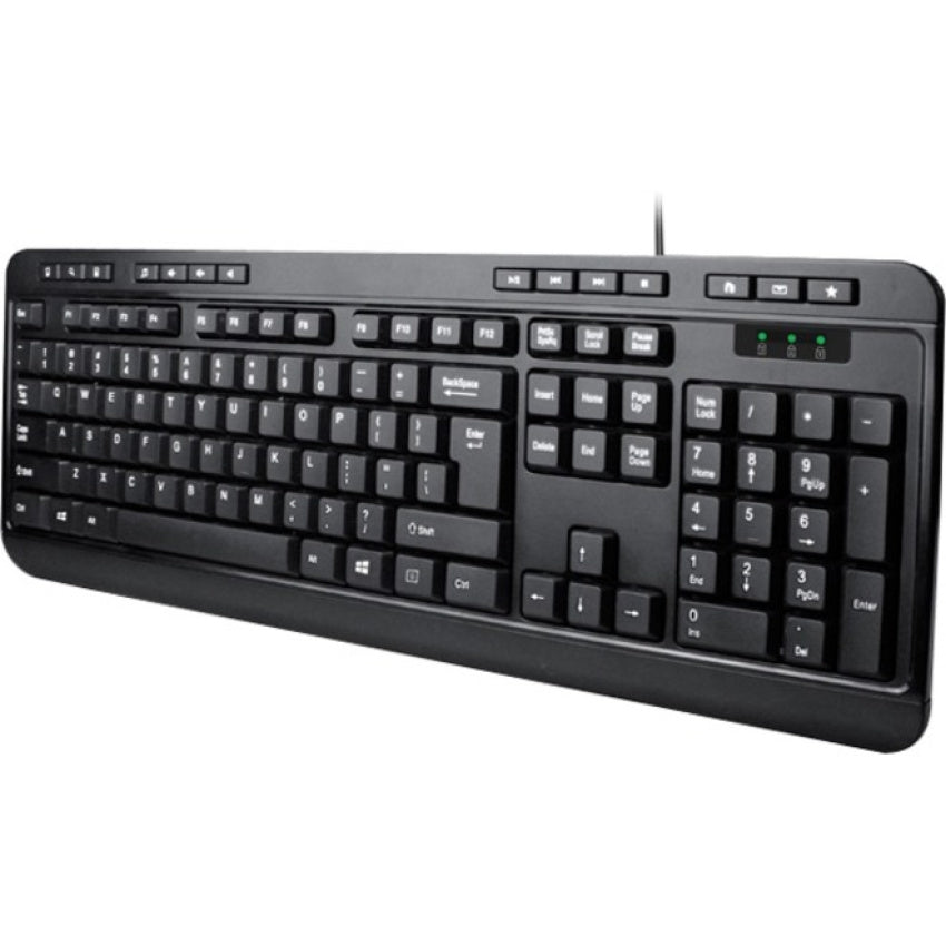 Adesso Desktop Multimedia Ps/2 Black Keyboard (AKB132PB)