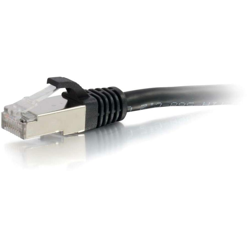 C2G 30ft Cat6 Snagless Stp Cbl-blk (00823)