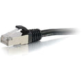C2G 35ft Cat6 Snagless Stp Cbl-blk (00824)