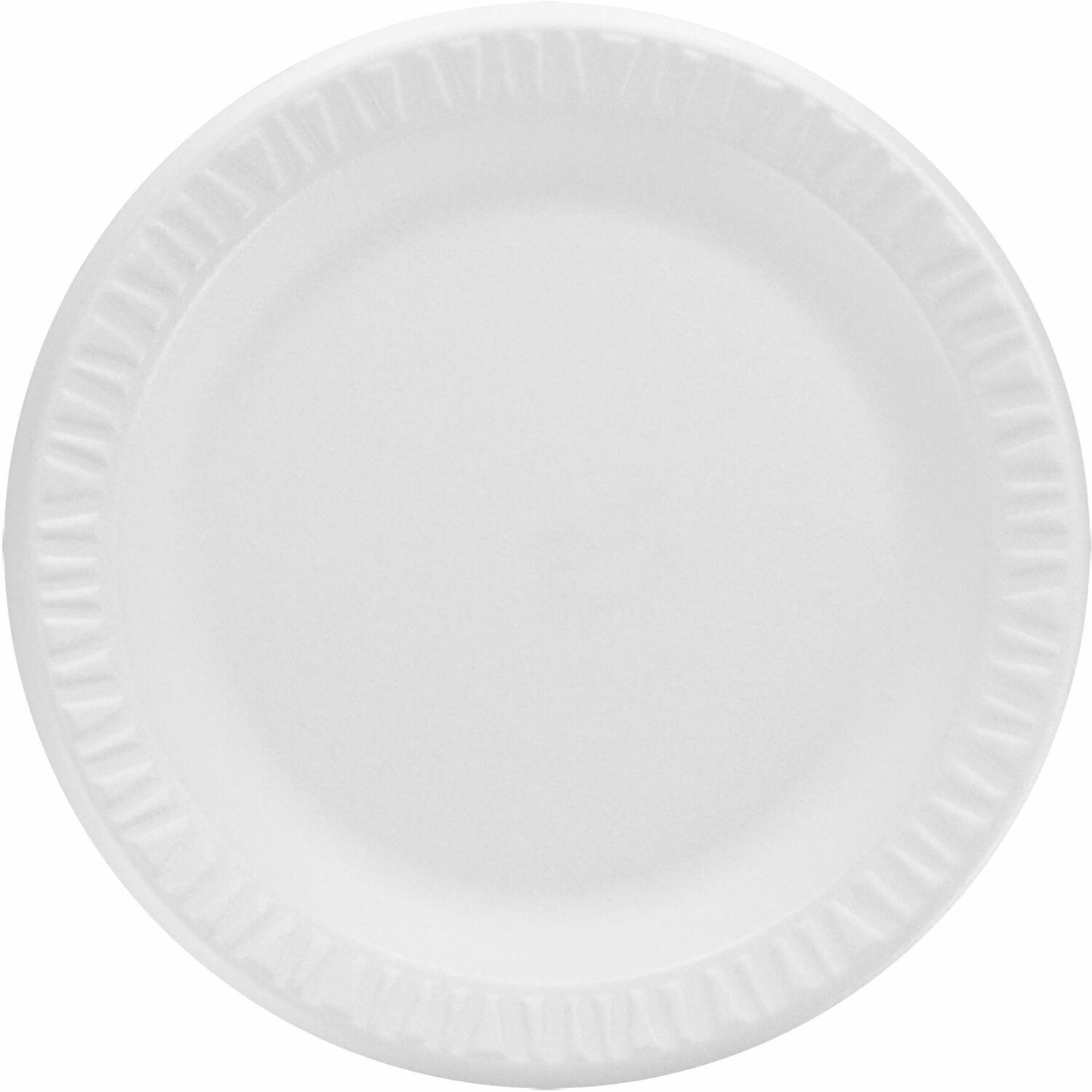 Dart Concorde 9" Nonlaminated Foam Plates (DCC9PWCR)