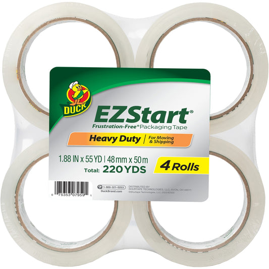 Duck EZ Start Crystal Clear Packaging Tape (DUC280068)