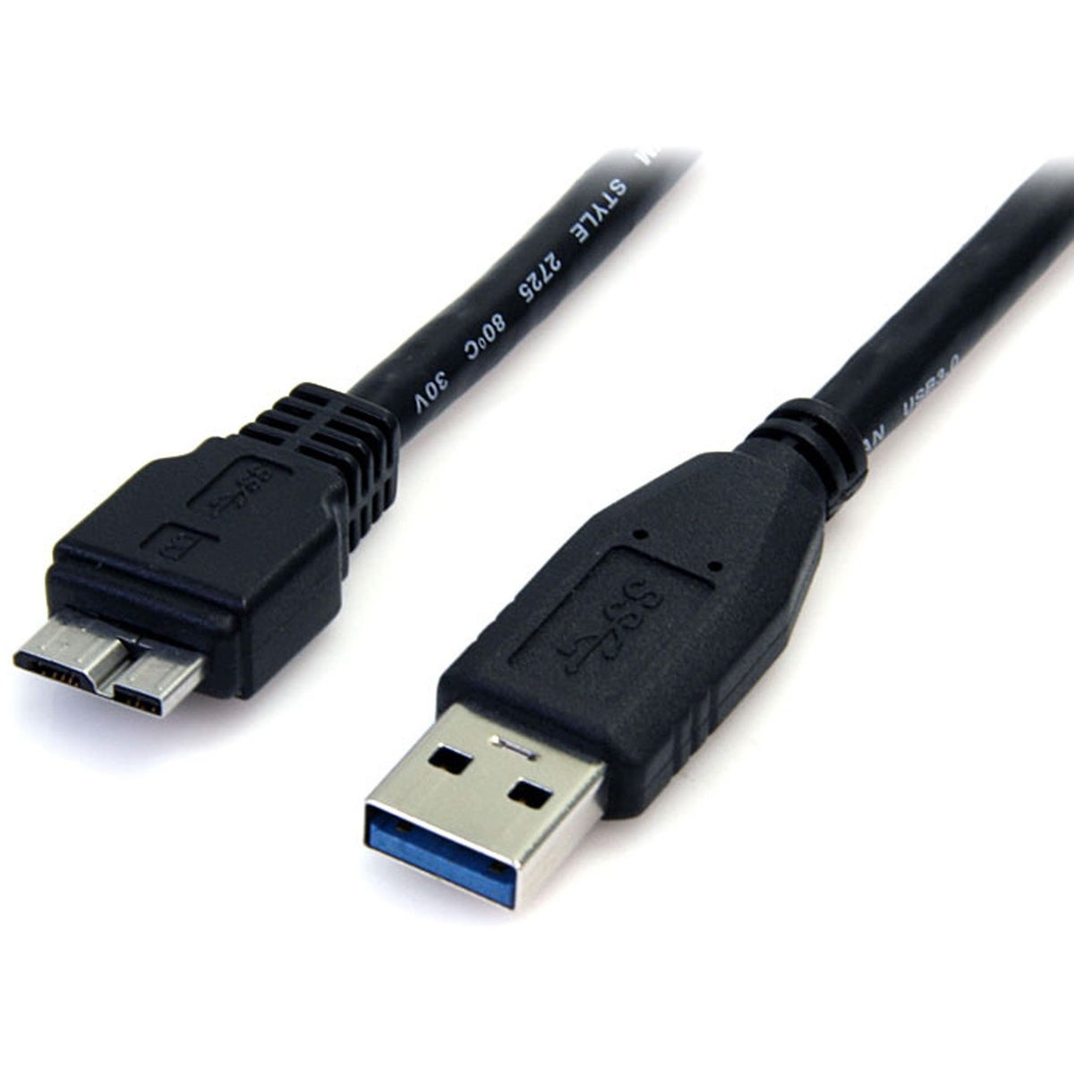 StarTech 0.5m 1.5ft Black Usb 3.0 Micro B Cable (USB3AUB50CMB)