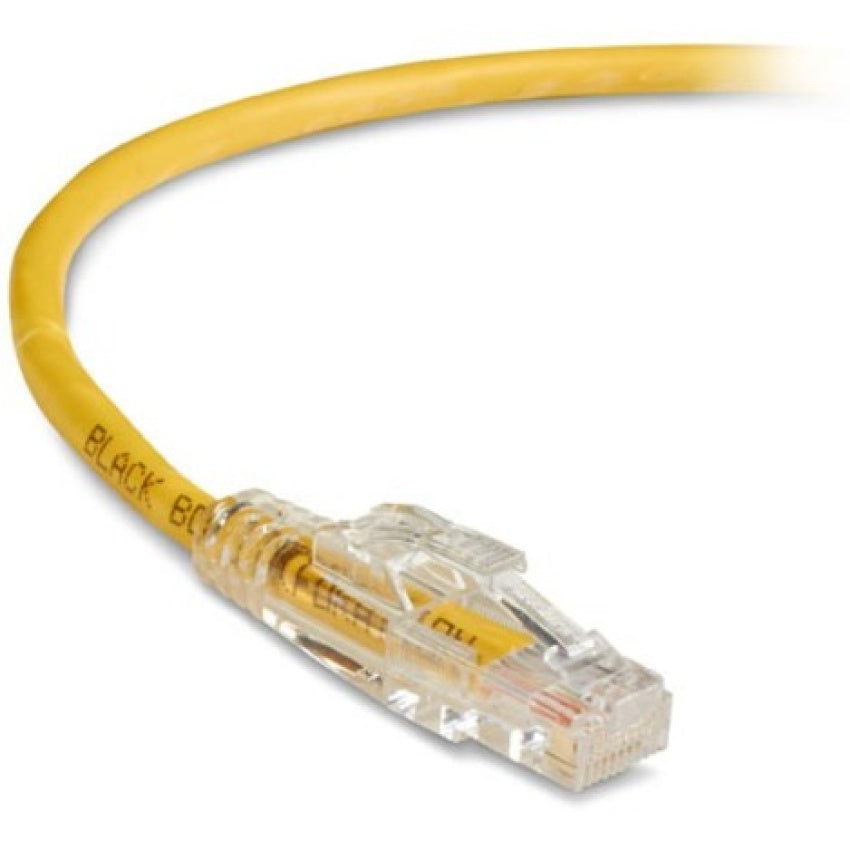 Black Box Cat6 550-mhz Locking Snagless Stranded Ethernet Patch Cable-unshielded(utp), Cm Pvc (rj45 M/m), Yellow, 10-ft. (3.0-m) (C6PC70YL10)