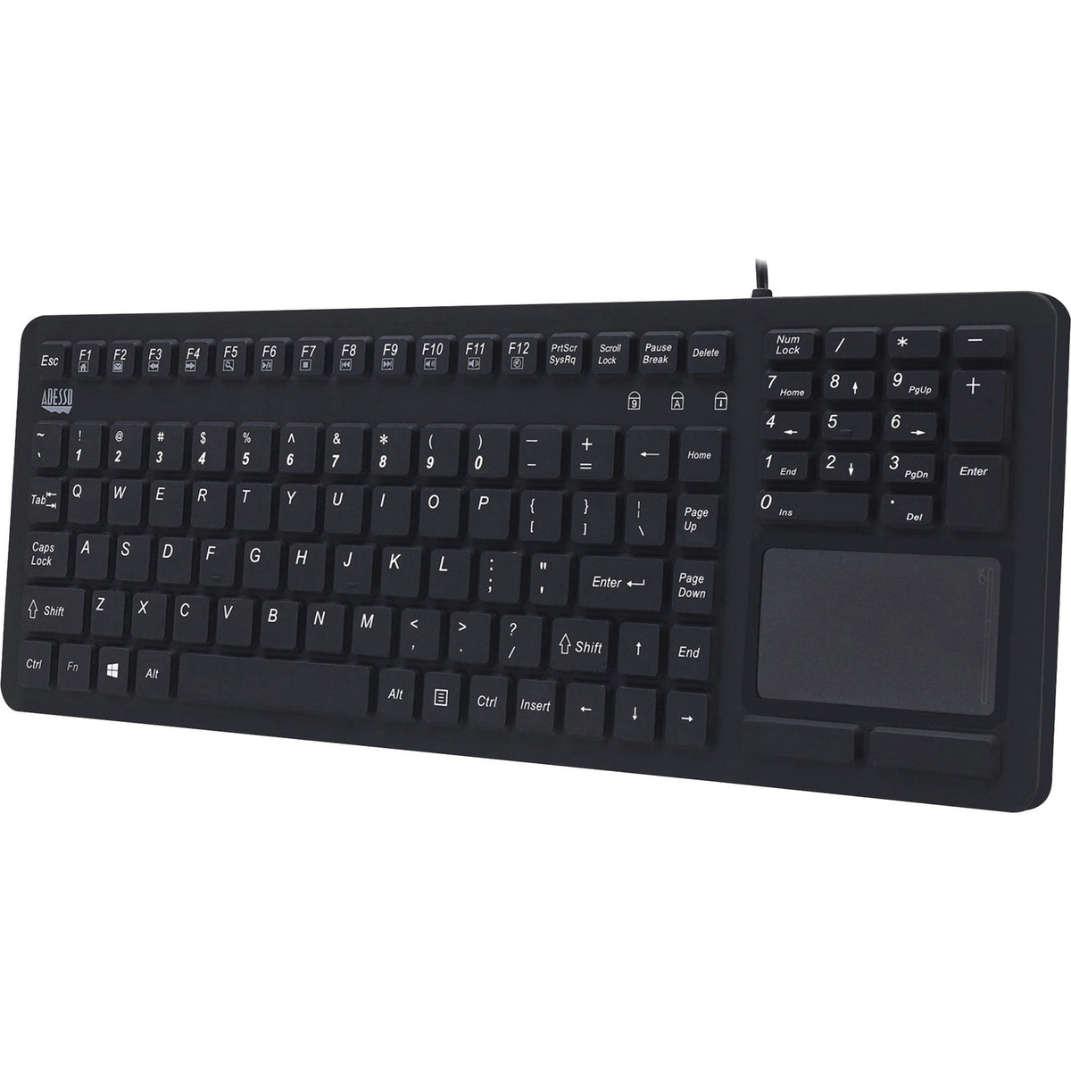 Adesso Waterproof Usb Touchpad Keyboard (AKB270UB)