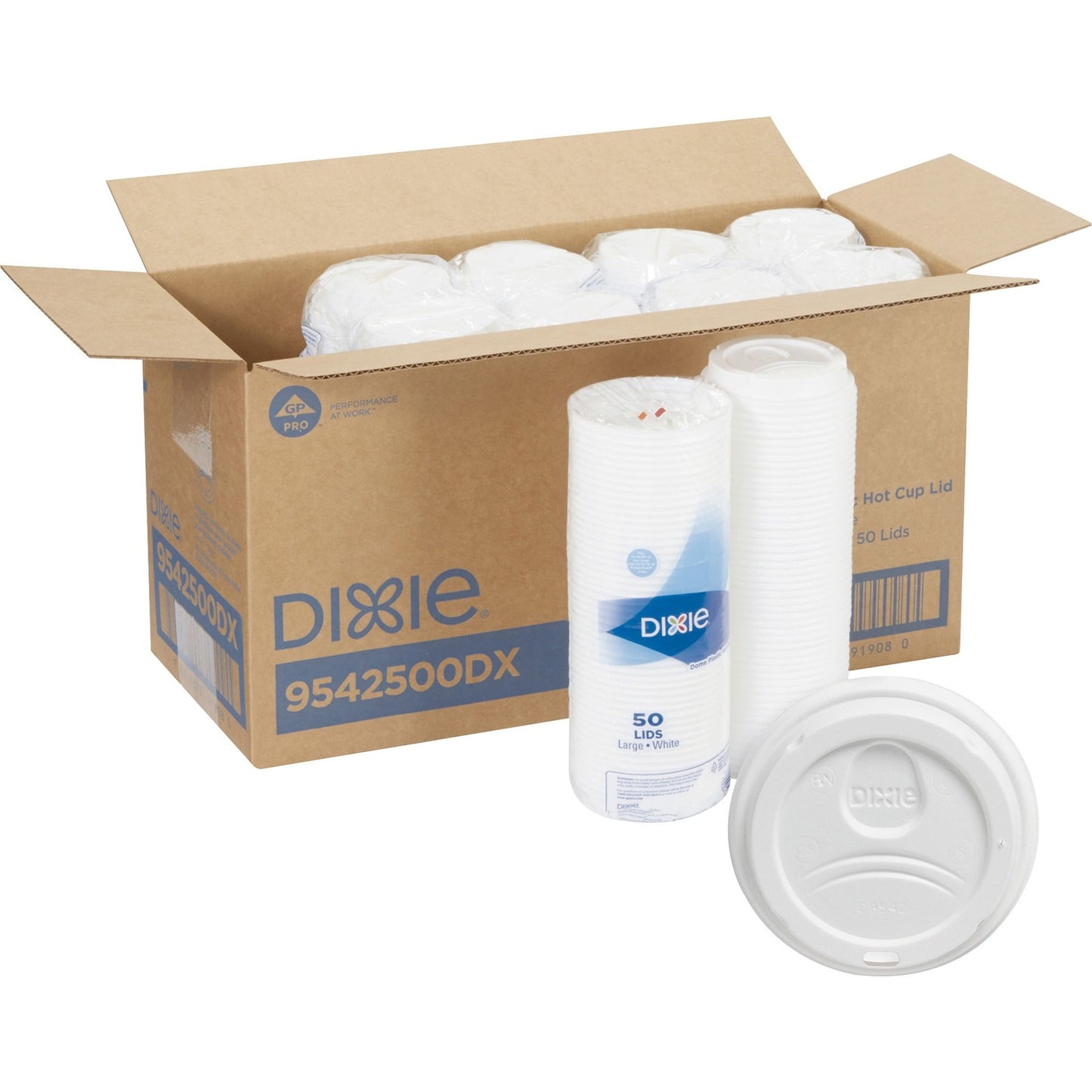 Dixie Large Hot Cup Lids by GP Pro (DXE9542500DXCT)
