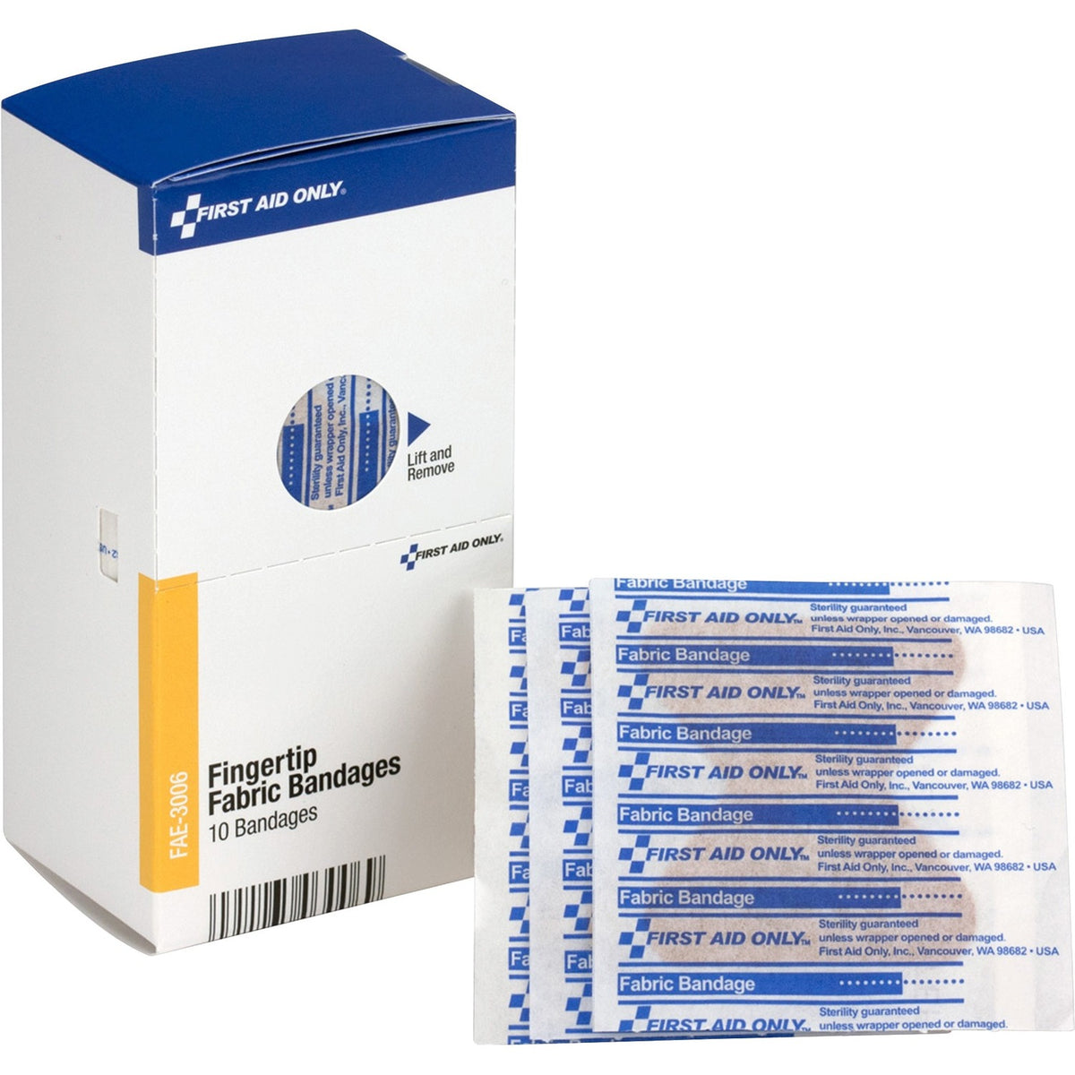 First Aid Only Fingertip Fabric Bandages (FAOFAE3006)