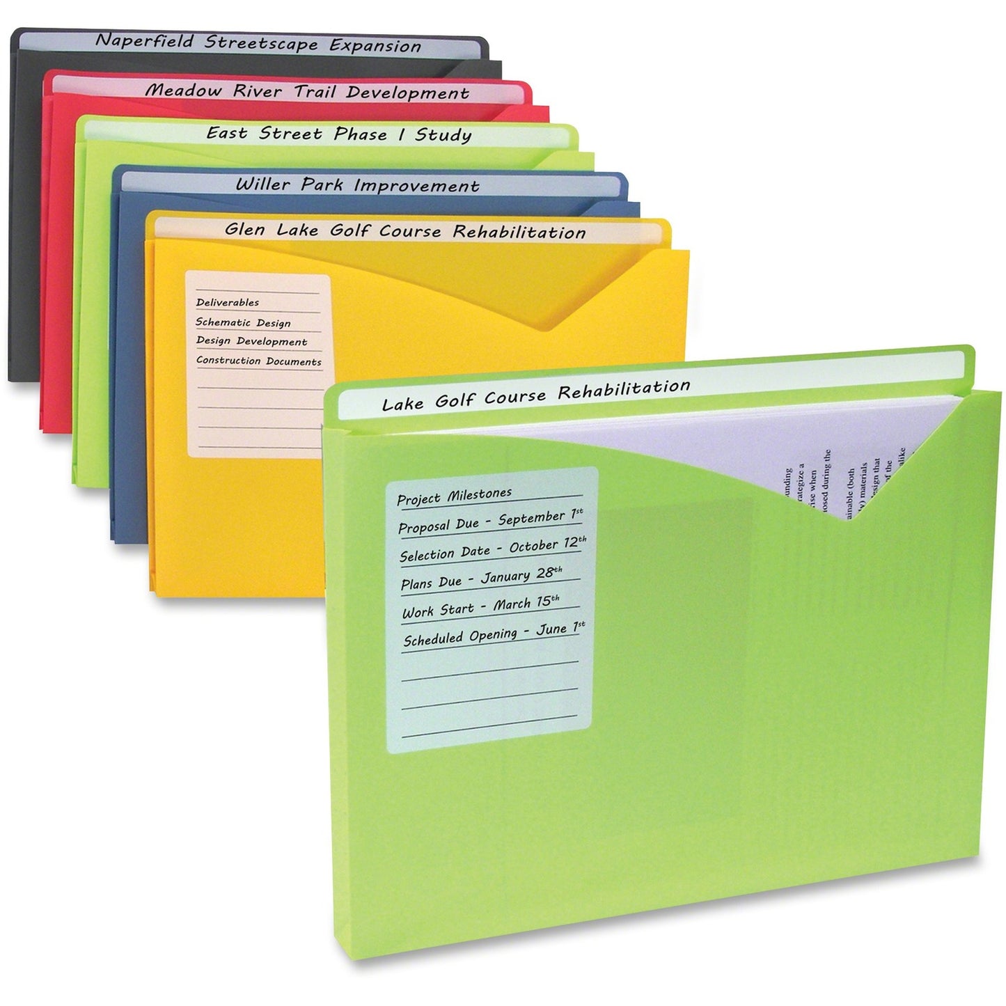C-Line Write-On Poly File Jackets (CLI63060)