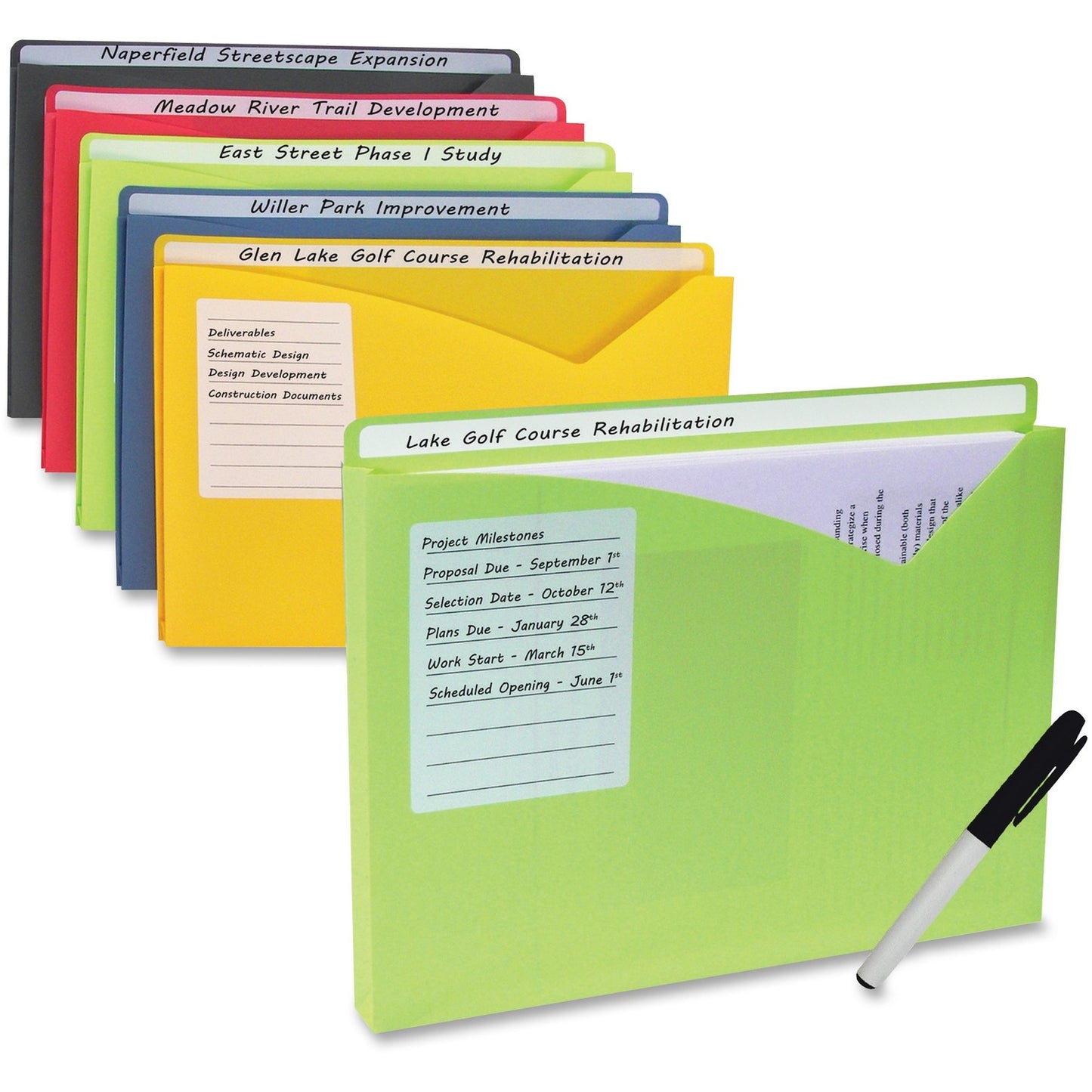 C-Line Write-On Poly File Jackets (CLI63160)