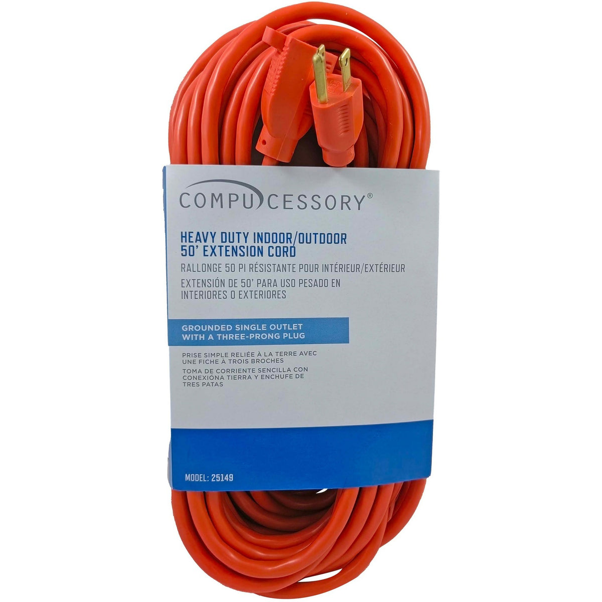 Compucessory Heavy-duty Indoor/Outdoor Extension Cord (CCS25149)