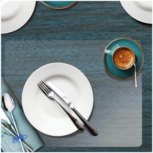 Desktex Hometex Anti-Microbial Vinyl Rectangular Place Mat - 17" x 22" (FLRFPHMTM4356EV)