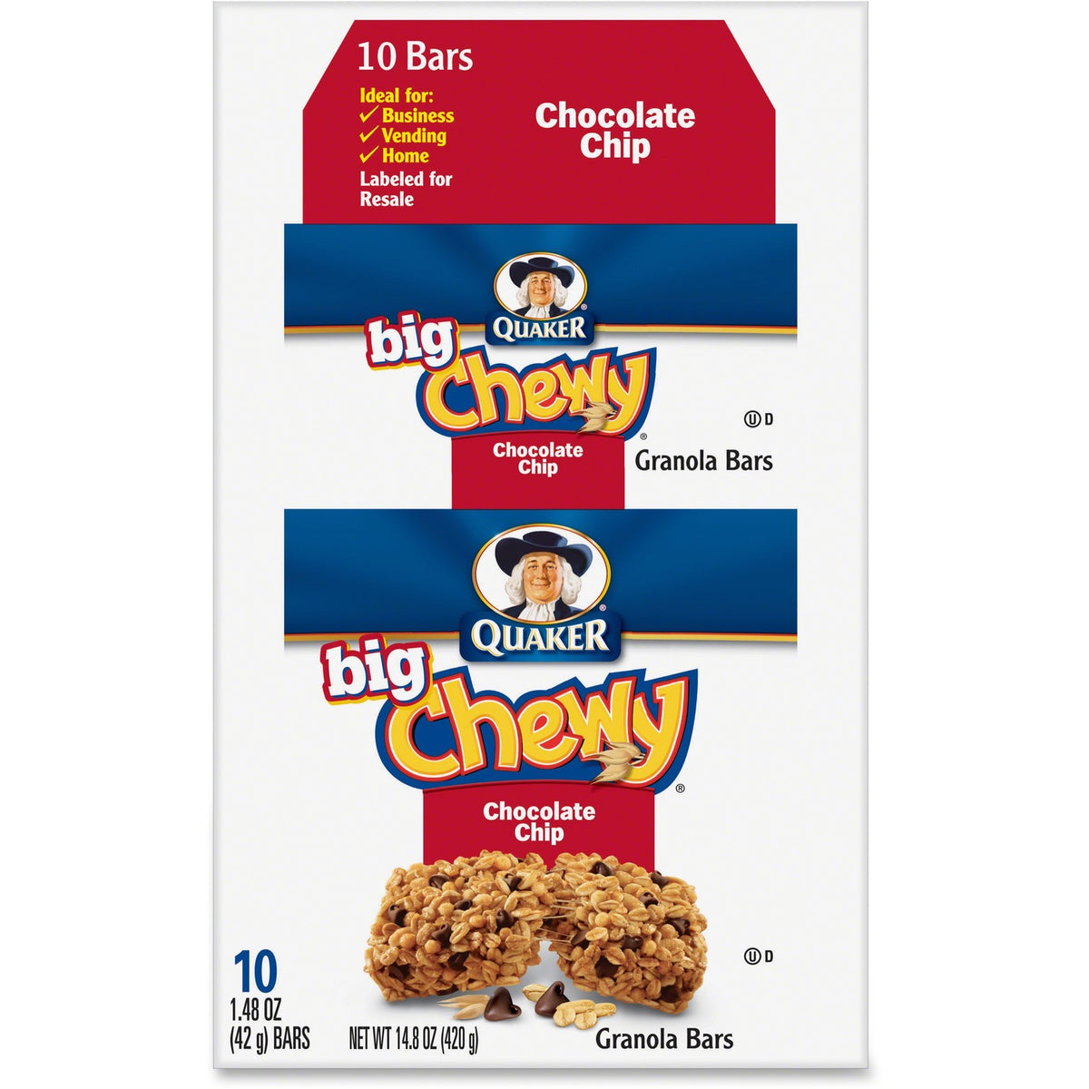 Quaker Chocolate Chip Big Chewy Granola Bar (QKR31565)