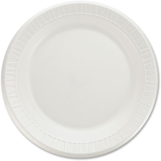 Dart Quiet Classic 9" Laminated Foam Plates (DCC9PWQRPK)