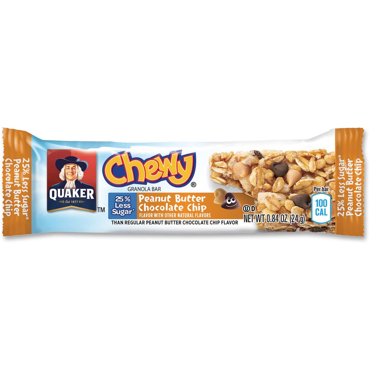 Quaker Peanut Butter Choco Chip Granola Bars (QKR31184)