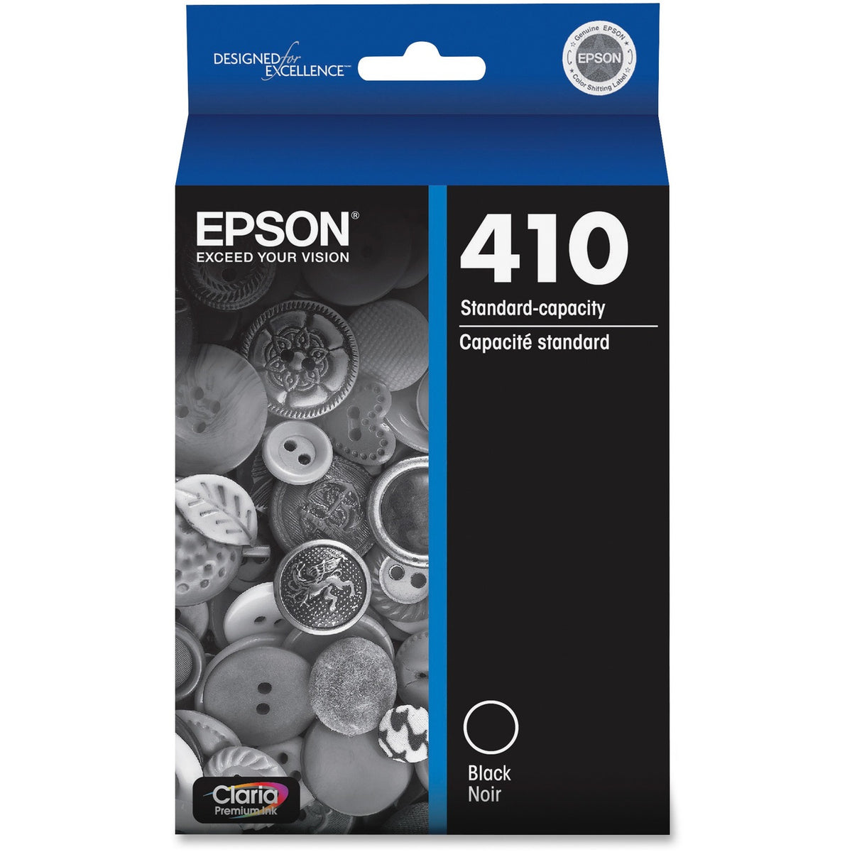Epson Claria 410 Original Inkjet Ink Cartridge - Black - 1 Each (EPST410020S)