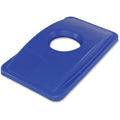 Thin Bin Round Cut Out Blue Lid (IMP702511)