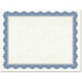 Geographics Drama Blue Border Blank Certificates (GEO47849)