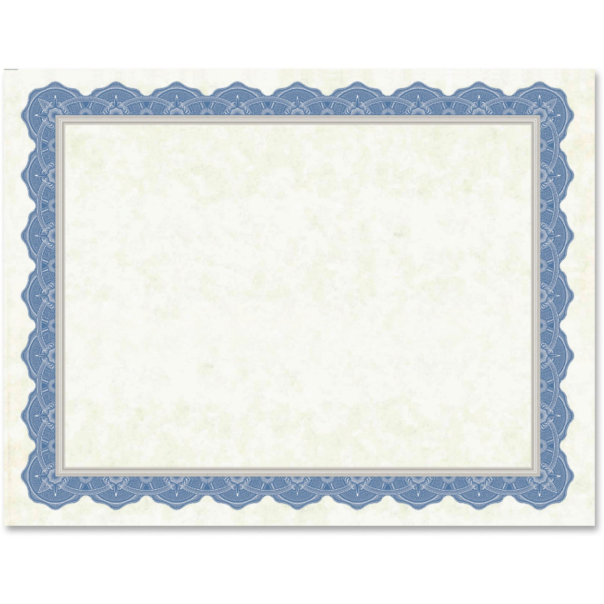Geographics Drama Blue Border Blank Certificates (GEO47849)