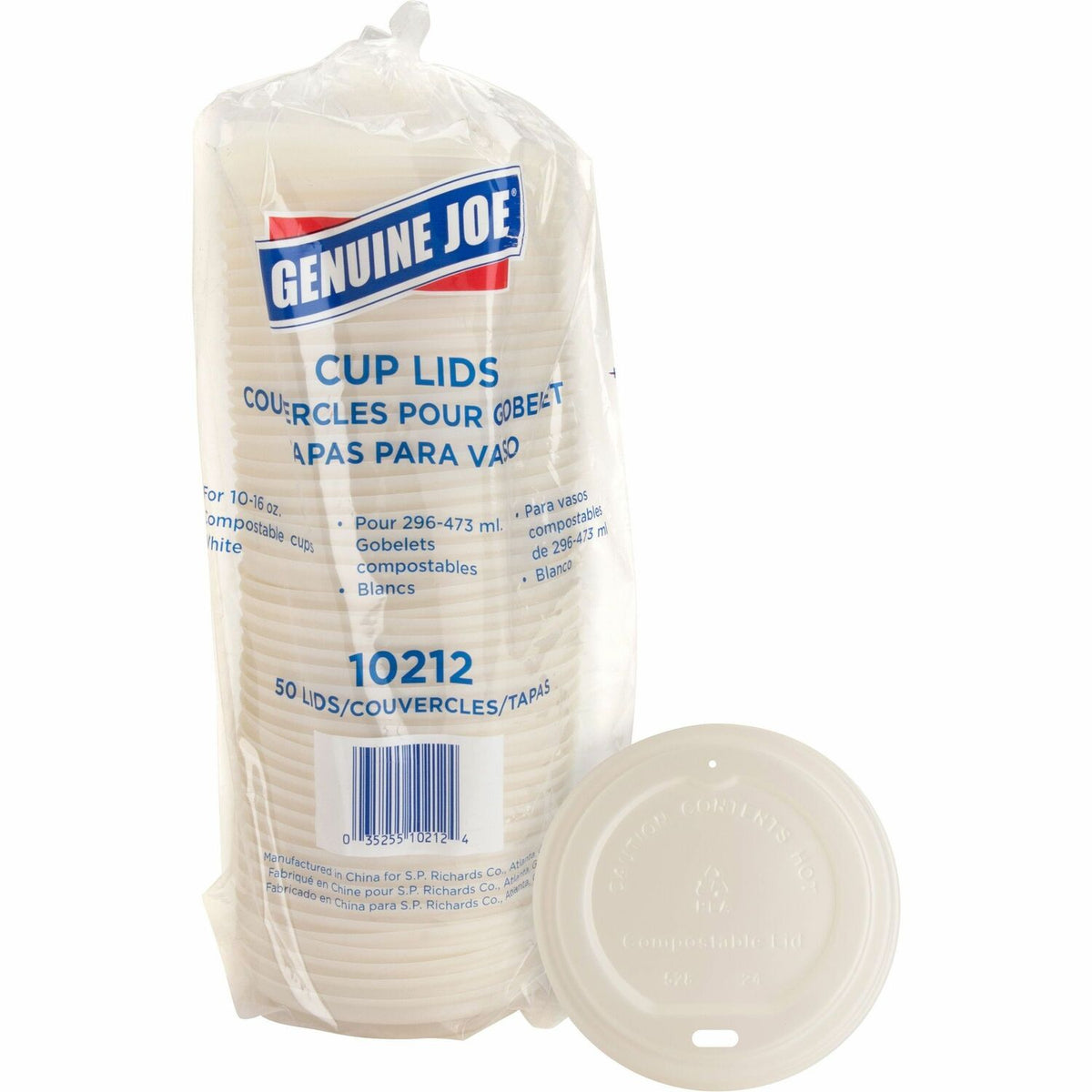 Genuine Joe Vented Hot Cup Lid (GJO10212)