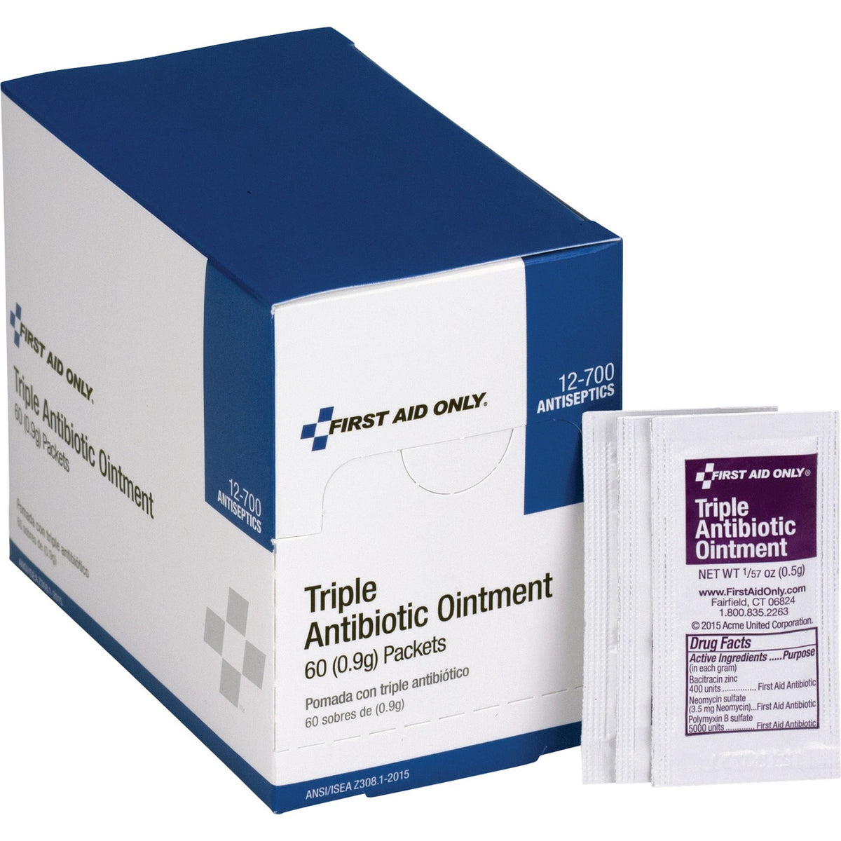 First Aid Only Triple Antibiotic Ointment Packets (FAO12700)