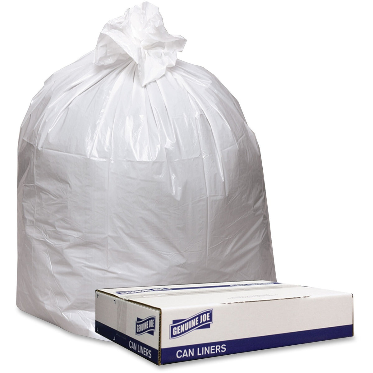 Genuine Joe Low Density White Can Liners (GJO4046W)