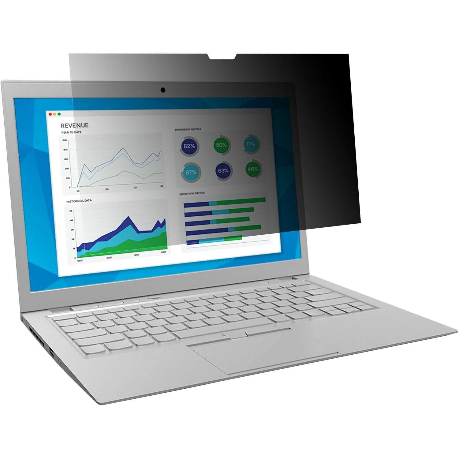 3M Touch Privacy Filter for 12.5in Full Screen Laptop, 16:9, PF125W9E