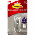 Command Medium Traditional Hook, Brushed Nickel (MMM17051BNES)