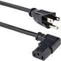 StarTech 3ft Power Cord, Nema 5-15p To Angled C13 (PXT101L3)