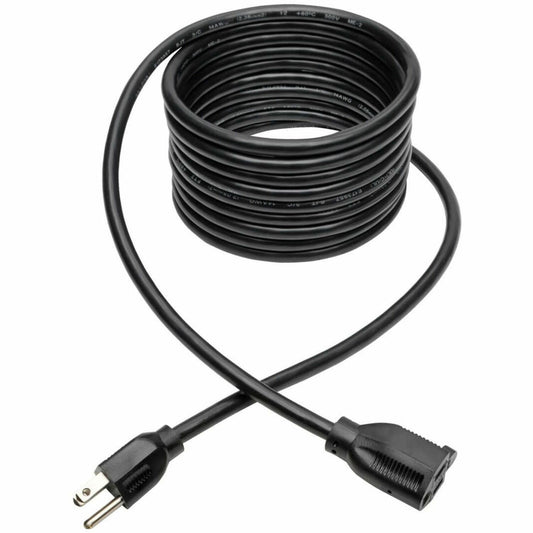 Eaton Tripp Lite Series Power Extension Cord, NEMA 5-15P to NEMA 5-15R - Heavy-Duty, 15A, 120V, 14 AWG, 15 ft. (4.57 m), Black (P024015)