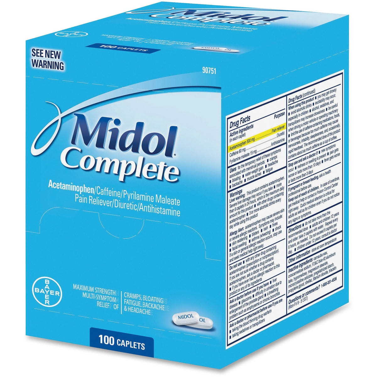 Midol Complete Pain Reliever Caplets (FAO90751)