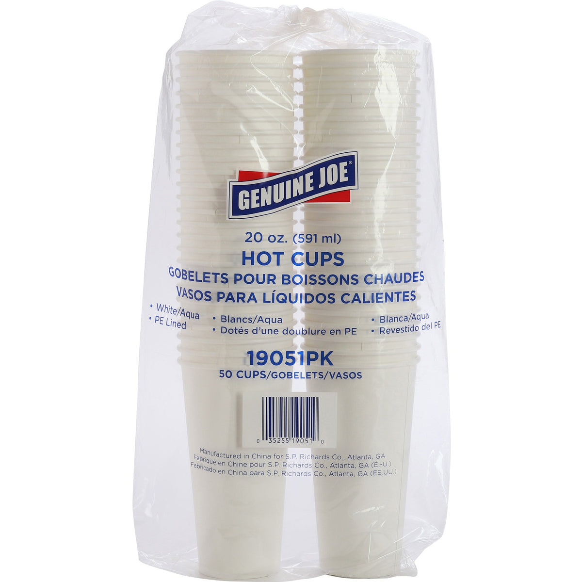 Genuine Joe 20 oz Disposable Hot Cups (GJO19051CT)