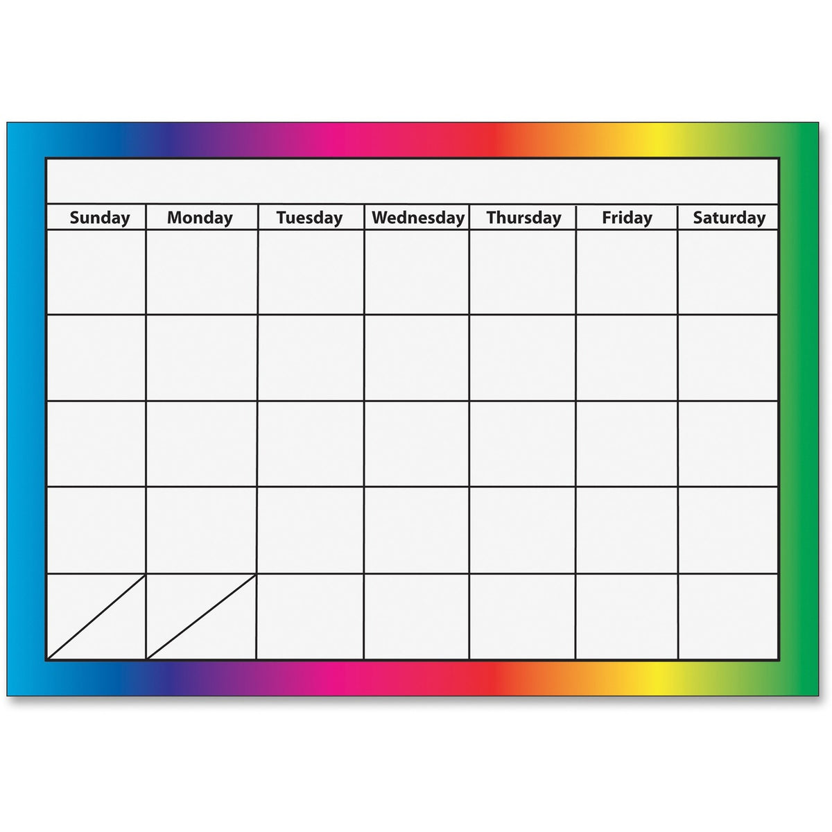 Ashley 1-month Dry Erase Magnetic Calendar (ASH10096)