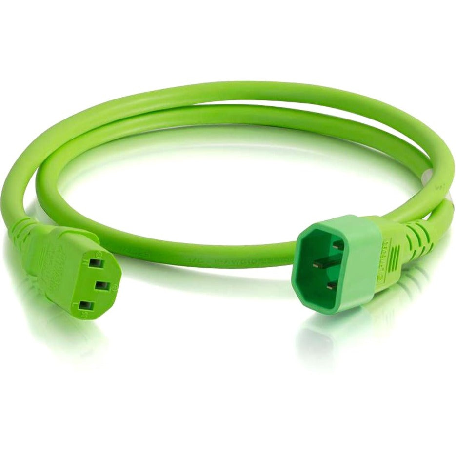 C2G 1ft C14 To C13 18/3 Sjt Green (17477)