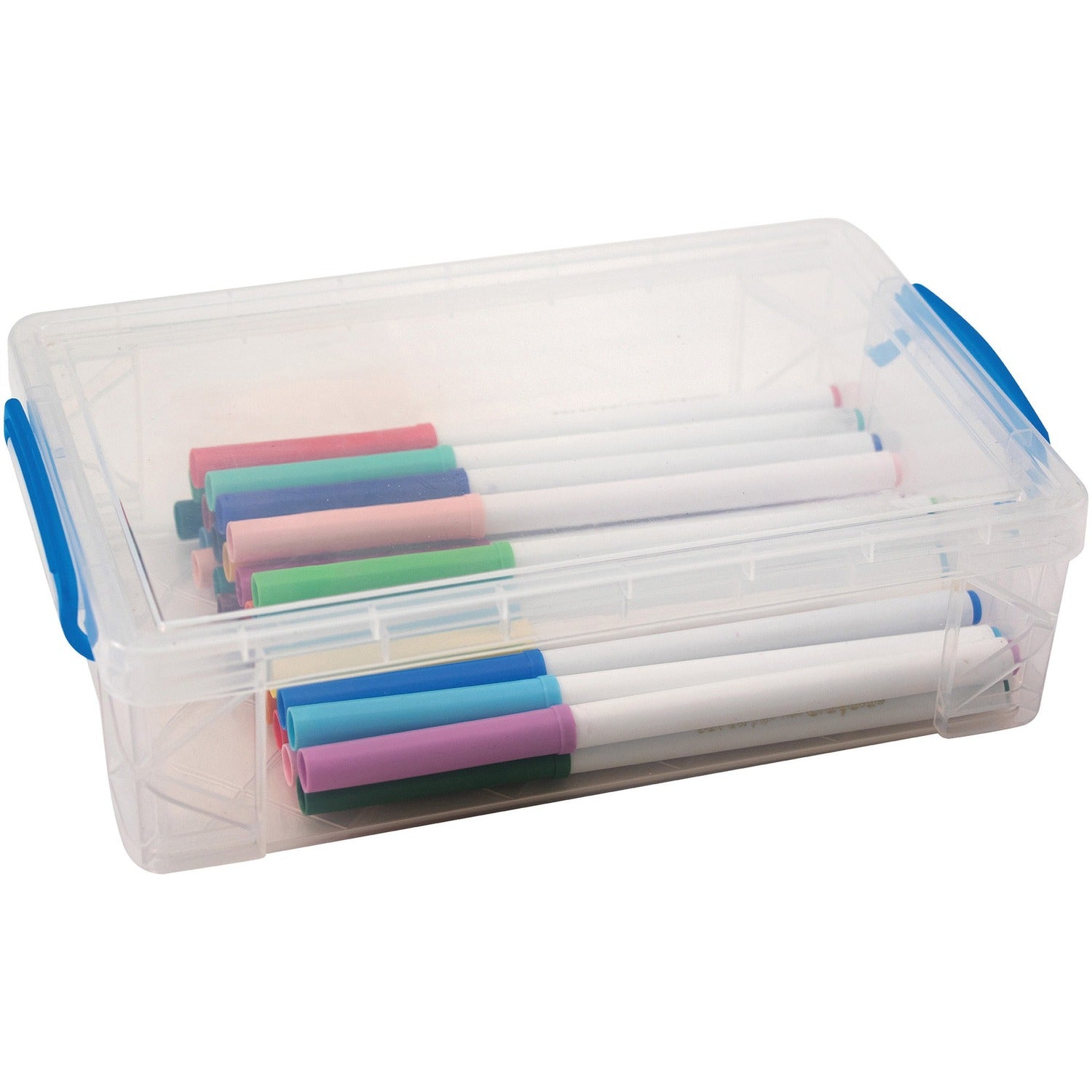 Advantus Clear Large Pencil Box (AVT37539)