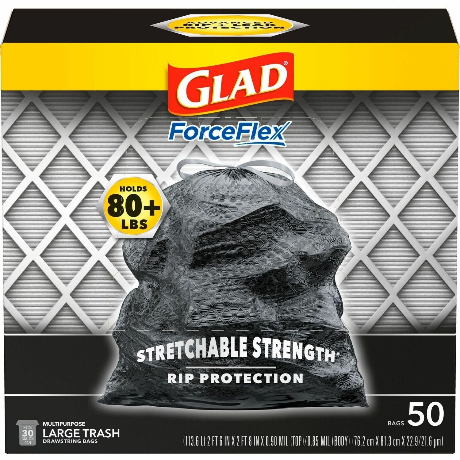 Glad ForceFlexPlus Drawstring Large Trash Bags (CLO78997)