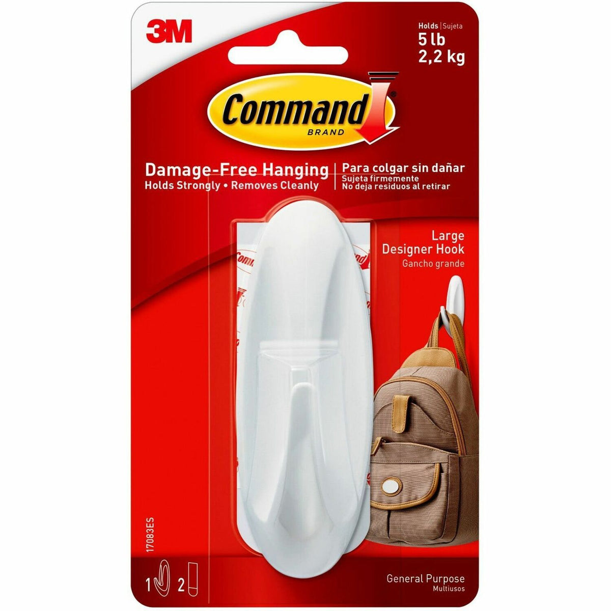 Command Large Designer Hook (MMM17083ES)