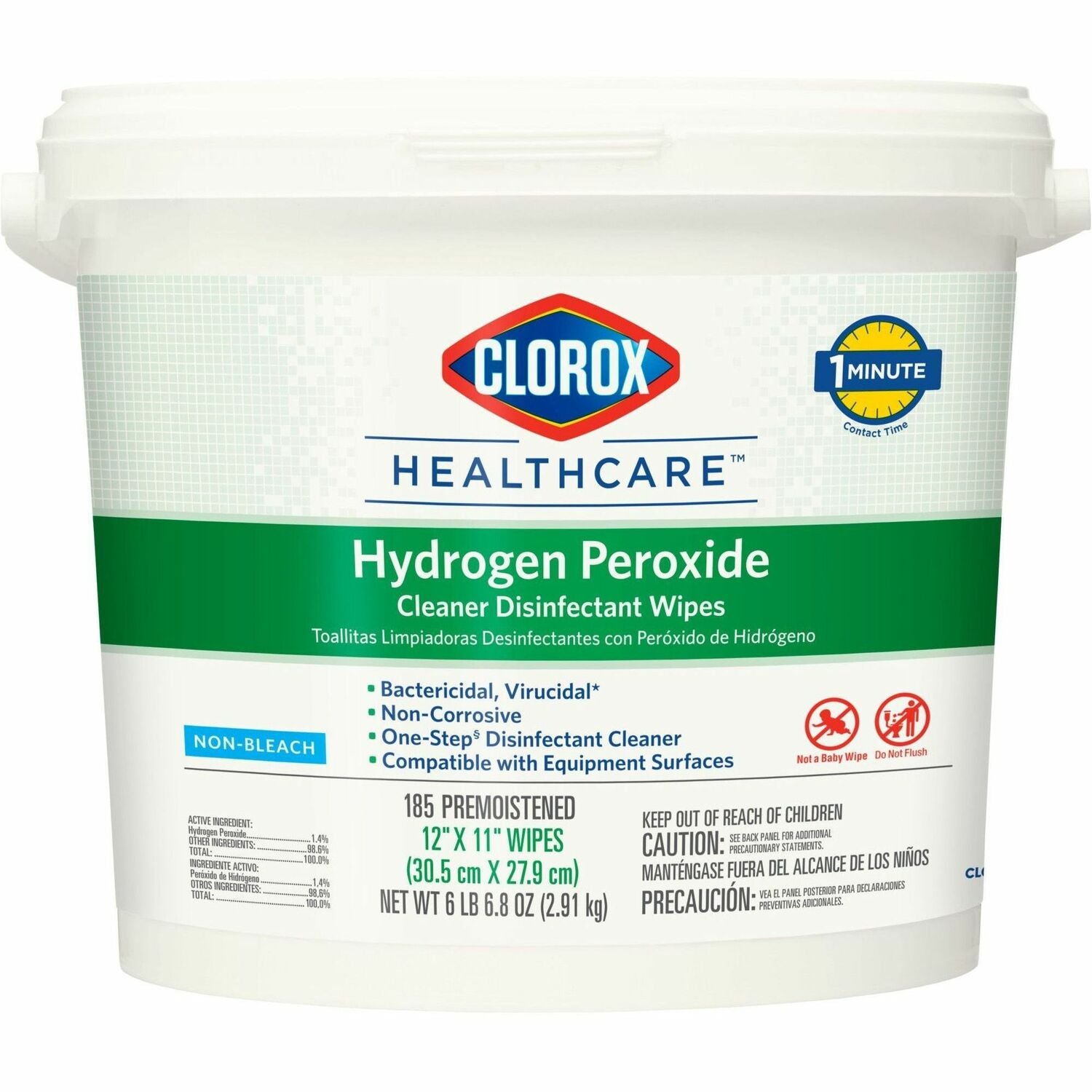 Clorox Healthcare Hydrogen Peroxide Cleaner Disinfectant Wipes (CLO30826)