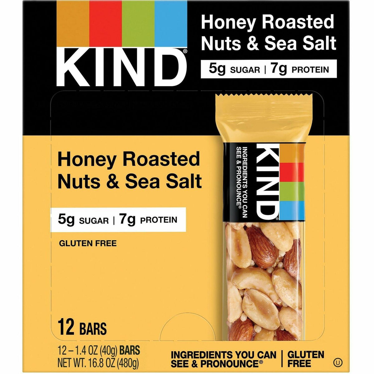 KIND Honey Roasted Nuts & Sea Salt Bars (KND19990)