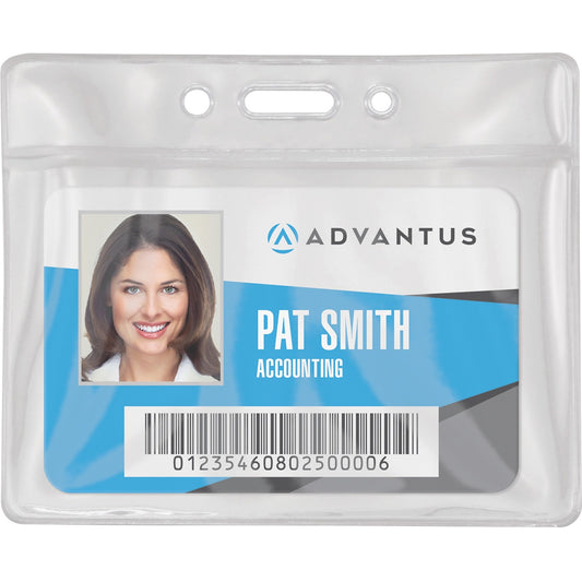 Advantus Vinyl ID Badge Holders (AVT75683)